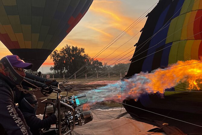 Hot air balloon adventure over Teotihuacan - Landing Celebration and Commemorative Certificate