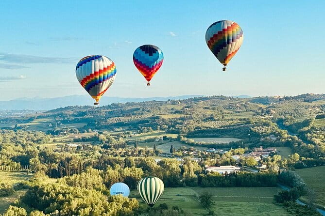 Hot Air Balloon flight in Tuscany countryside from Chianti - Key Points