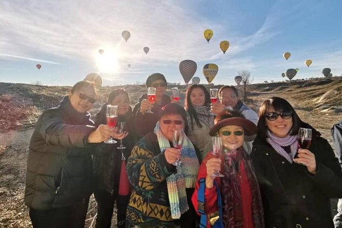 Hot Air Balloon Ride Cappadocia Goreme & Champagne party - The Stops and Landmarks: Flying Over Fairy Chimneys and Valleys