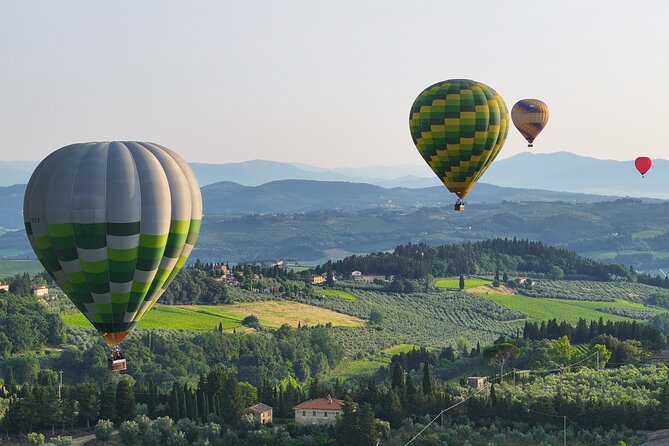 Hot Air Balloon ride in the Chianti Valley Tuscany - The Departure Location Near San Casciano in Val di Pesa
