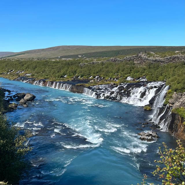 Hraunfossar, Barnafoss+Hvamsvik hot spring Private tour - Key Points