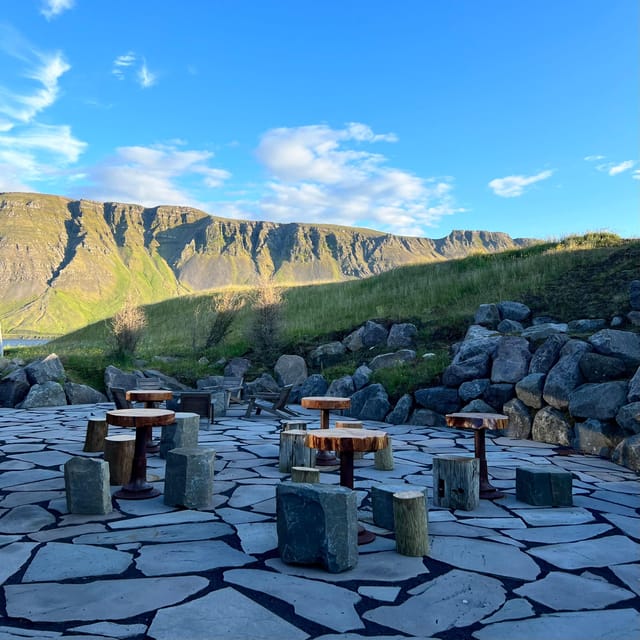 Hraunfossar, Barnafoss+Hvamsvik hot spring Private tour - Relaxing at Hvammsvík Hot Springs in Whale Fjord