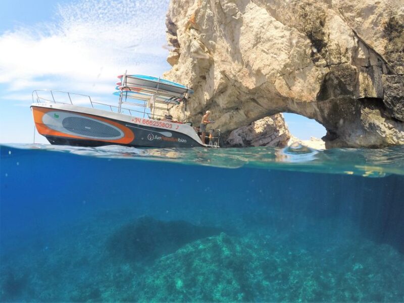 Ibiza: Full Day paddle Boat Tour with Course & BBQ included. - SUP Lessons and Practice with Supportive Staff