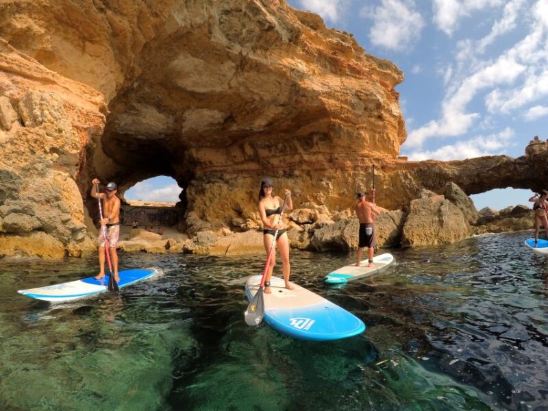 Ibiza: SUP & Snorkel Boat Tour with Caves, Drinks & Photos - Starting Point at San Antonio with Flexible Locations