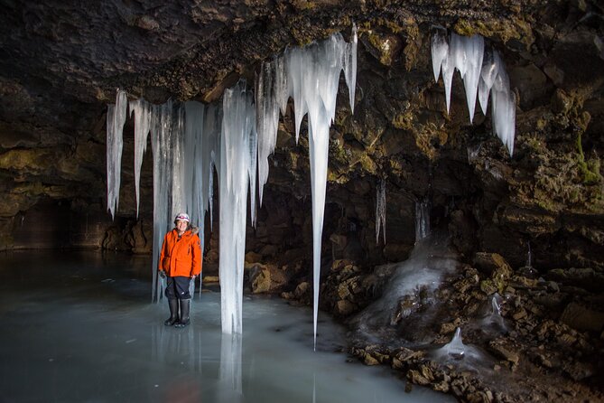 Ice Cave Lofthellir exploration - A permafrost Cave inside a magma tunnel. - Equipment and Safety Gear Provided
