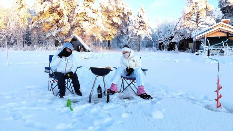 Ice Fishing Adventure in Levi with Salmon Soup - Wildlife and Local Culture Around the Fishing Site