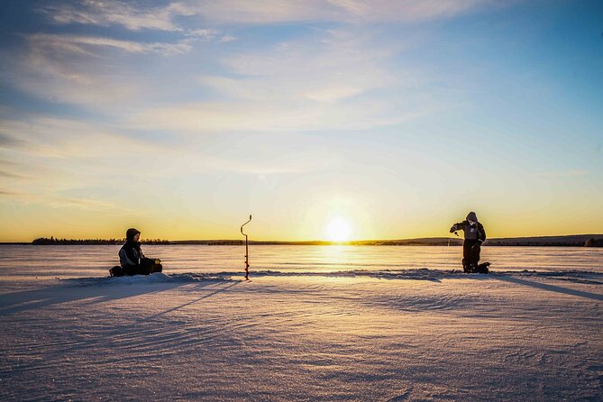 Ice Fishing on a Frozen Lake in Levi - The Role of Guides and Photography
