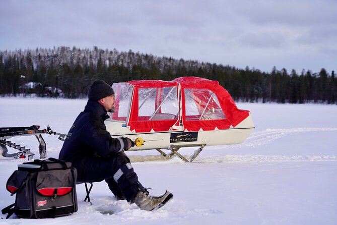 Ice Fishing with Snowmobiles - The Unique Setting of StayLapland’s Tour in Rovaniemi