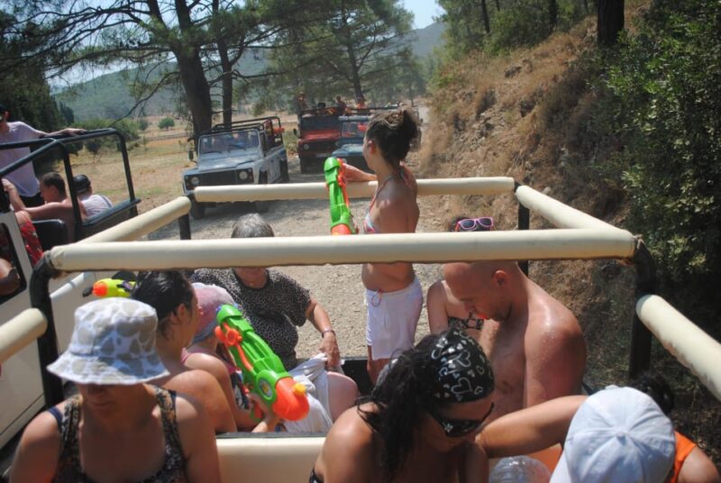 Icmeler Jeep Safari, Lunch, Water Fight, Colour & Foam Party - Splash and Cool Off at the Local Waterfall