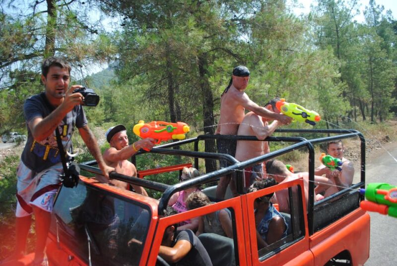 Icmeler Jeep Safari, Lunch, Water Fight, Colour & Foam Party - Fun-Filled Water Fight with Water Guns