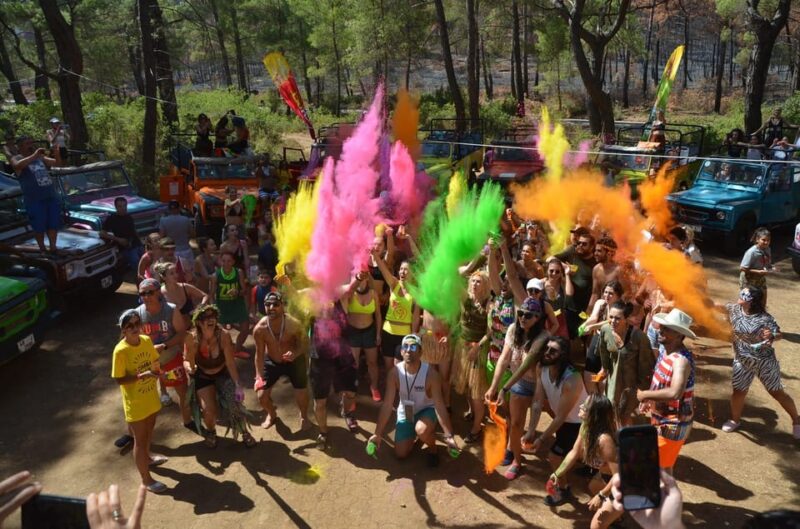 Icmeler Jeep Safari, Lunch, Water Fight, Colour & Foam Party - Relaxing Comfort Break with Pool and Cafeteria