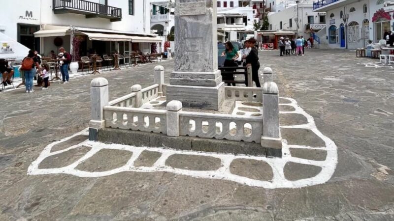 Iconic Mykonos: A Guided Walking Tour of Highlights - Starting at Manto Mavrogenous Square, the Heart of Mykonos Town