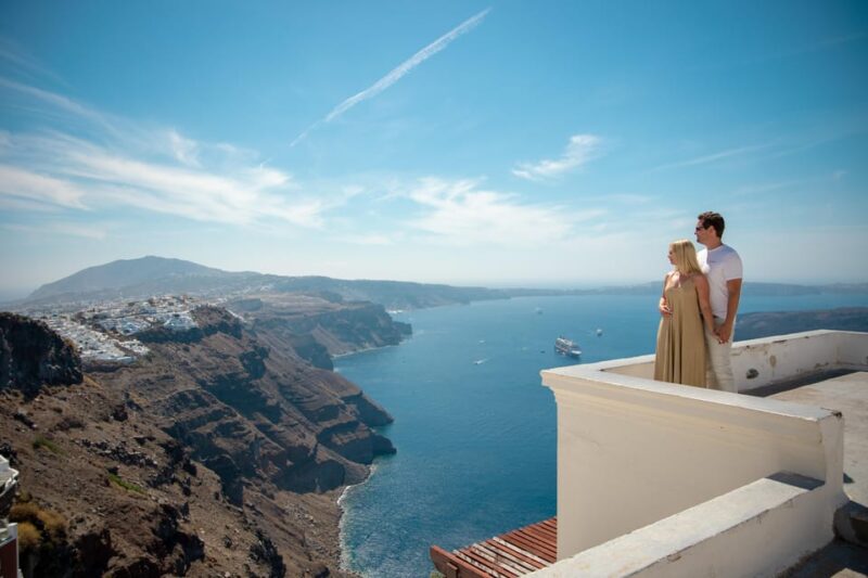 Imerovigli Santorini Photoshoot - The Photographer and Their Support