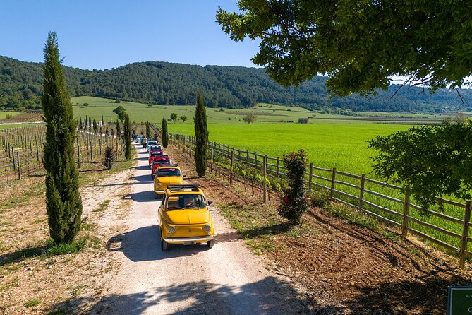 In Valle d'Itria on a vintage Fiat 500. Photo Quest Tour - Frequently Asked Questions