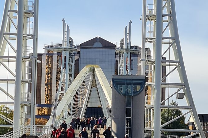 Inspirational guided walking tour of Media City & The Quays - Exploring the Imperial War Museum North: Art, Culture, and Reflection