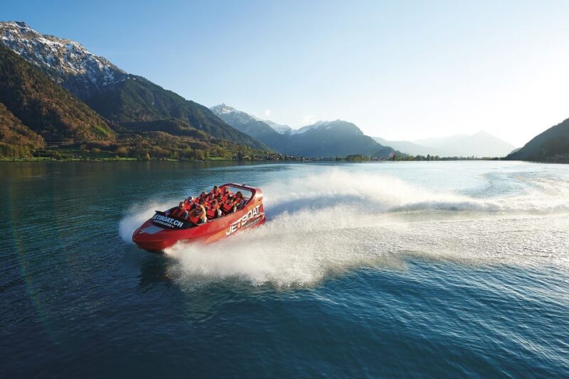 Interlaken: Scenic Jetboat Ride on Lake Brienz - The Thrill of 360° Spins on Lake Brienz
