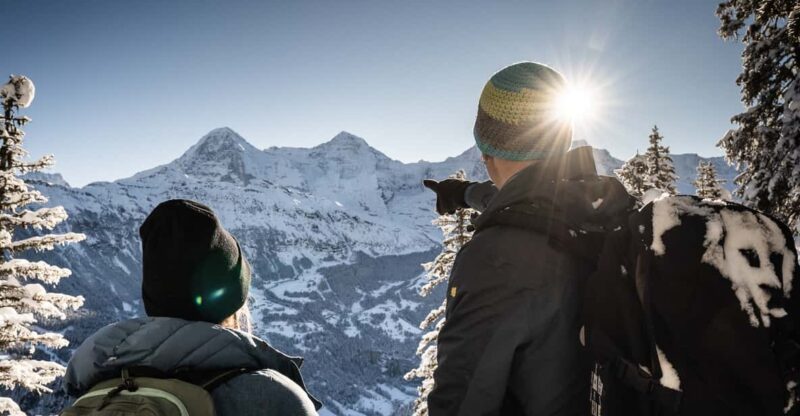 Interlaken: Winter Alpine Adventure - Snowshoe and Sledding - Snowshoeing Through Quiet Mountain Trails