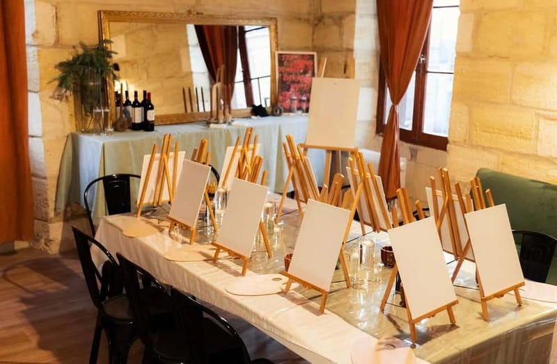 Introduction to Vin Rouge painting - Discover a Unique Artistic and Tasting Experience in Bordeaux