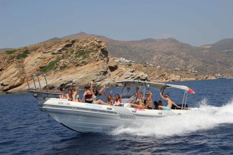 Ios Island: Speedboat Cruise from Mylopotas Beach - Discover Ios’ Stunning Coastline From a Luxury Speedboat
