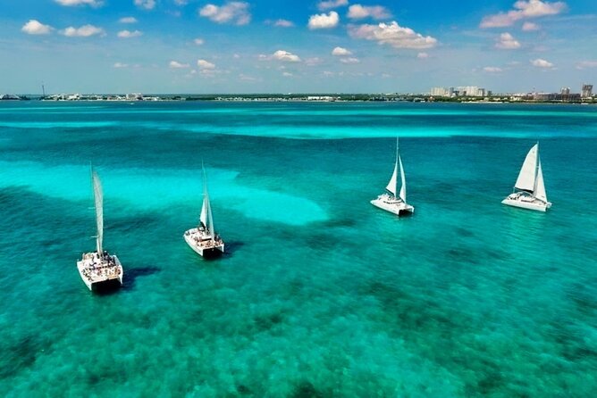 Isla Mujeres Catamaran Sailing Experience with Lunch & Open Bar - Beach Club and Buffet Lunch at Isla Mujeres