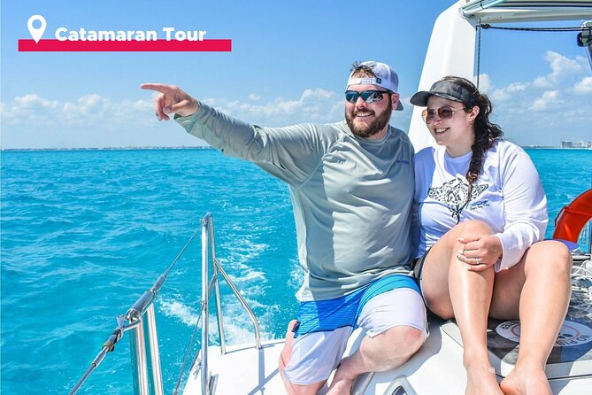 Isla Mujeres Catamaran + Snorkel + Open Bar on board + Buffet - Departing from Cancun and Meeting Options