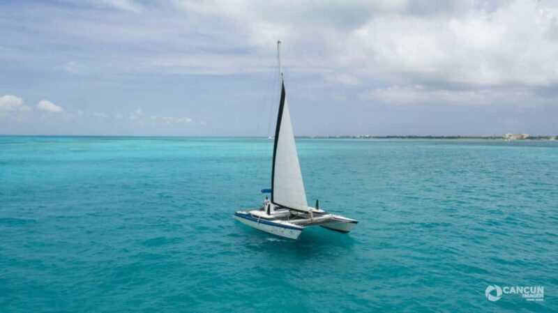 Isla Mujeres Premium Catamaran Tour with Snorkel and Lunch - Catamaran Sailing and Optional Spinnaker Activity