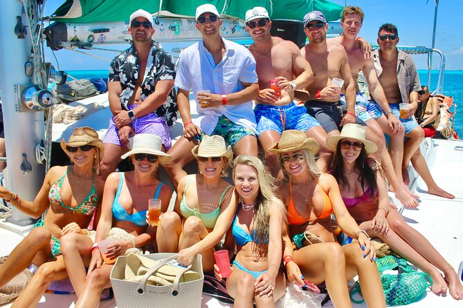 Isla Mujeres Spring Break Party Catamaran Snorkel and Open Bar - Unlimited Drinks and Party Vibes Throughout the Day