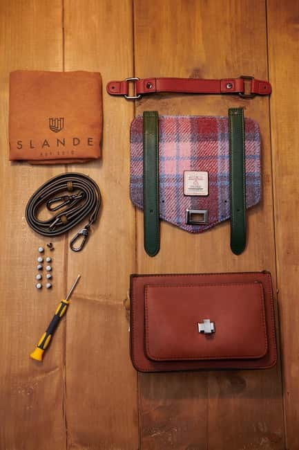 Islander® Harris Tweed® Mini Satchel Canongate Workshop - How the Harris Tweed® Mini Satchel is Made in Edinburghs Canongate
