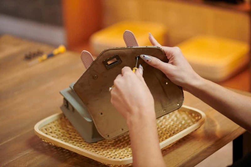 Islander® Harris Tweed® Mini Satchel Canongate Workshop - The Crafting Experience and Instructor Style