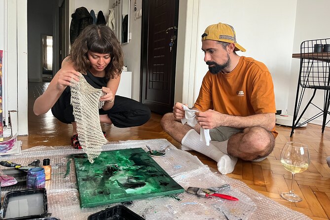 Istanbul Art Escape Wine and Paint at Local's Home - Starting Point in Beikta with Authentic Local Hospitality