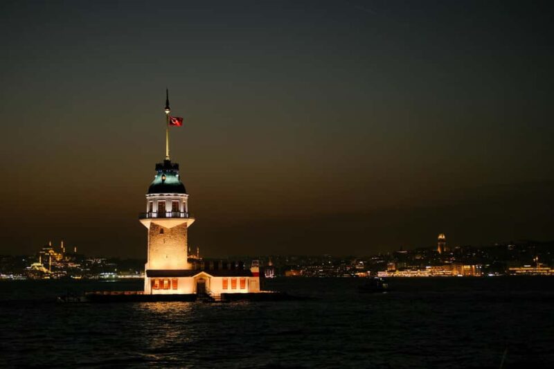 Istanbul: Bosphorus Cruise By Night - The Bright Lights of Istanbul from Eminönü Pier