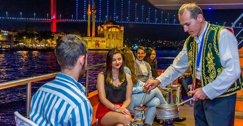 Istanbul: Bosphorus Night Dinner Cruise with Private Table - Departure and Duration of the Bosphorus Night Cruise