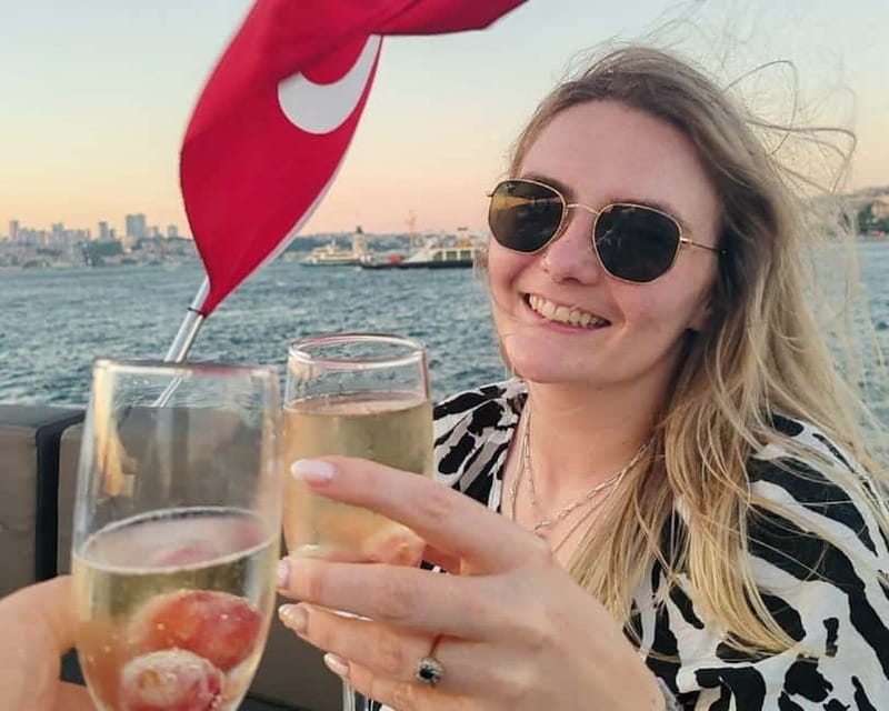 Istanbul: Bosphorus Sunset or Night Yacht Cruise & Transfers - Food and Drinks on Board