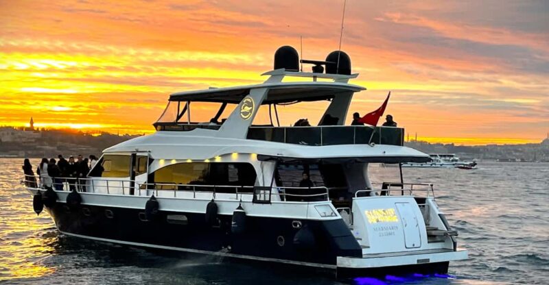 Istanbul: Bosphorus Sunset Yacht Cruise with Live Guide - What You Can Expect on the Cruise: Food, Drinks, and Atmosphere