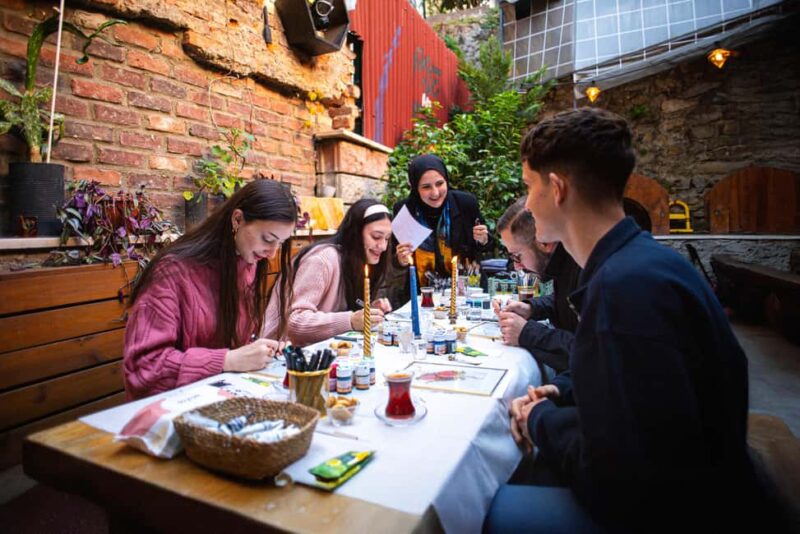Istanbul: Create Your Brass Framed Calligraphy on Glass - A Relaxing Art Session in a Charming Workshop Cafe