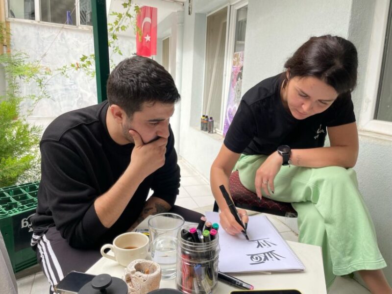 Istanbul: Do Street Art with Local Artists at Home Garden - How the Workshop Unfolds at the Artists’ Istanbul Home