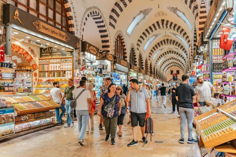 Istanbul: European and Asian Side Guided Foodie Walking Tour - Food Tasting at the Spice Bazaar