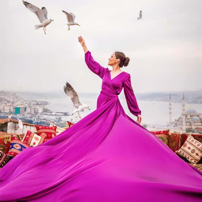 Istanbul: Flying Dress Photoshoot at Rooftop Terrace - Key Points