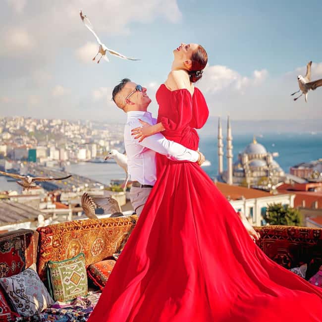 Istanbul: Flying Dress Photoshoot at Rooftop Terrace - Booking and Cancellation Policies for Flexibility