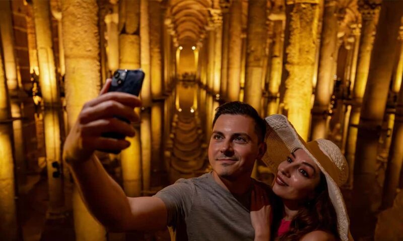 Istanbul: Hagia Sophia, Topkapi & Basilica Cistern Tickets - Descending into the Basilica Cistern