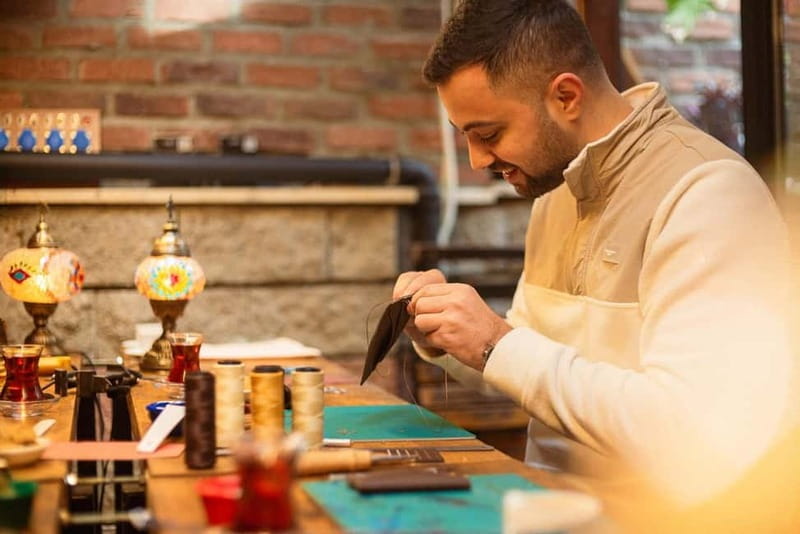 Istanbul: Leather Crafting Workshop with Snacks and Drinks - The Crafting Process: Making Your Own Wallet