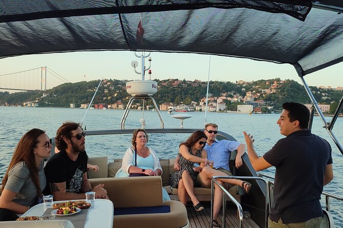 Istanbul Sunset Cruise on Luxury Yacht - Guided Group Cruise - Passing Under the Fatih Sultan Mehmet Bridge and Anadolu Hisari