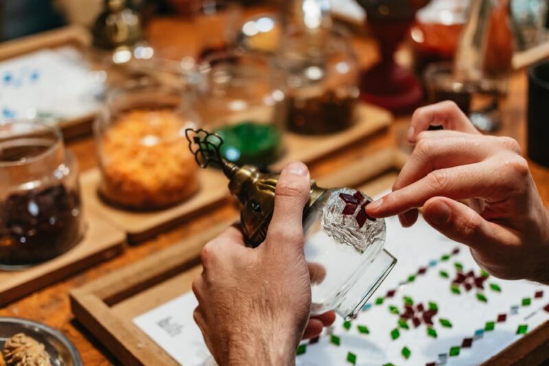 Istanbul: Turkish Mosaic Lamp Workshop with Drinks & Snacks - Designing Your Personal Mosaic Pattern