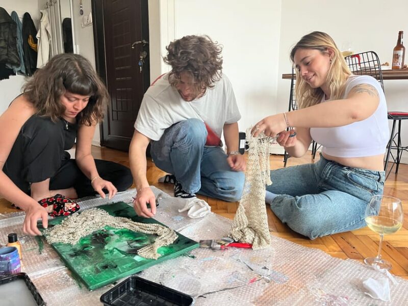 Istanbul: Wine and Paint Workshop with Turkish Fabrics - The Small Group Advantage and Personalized Guidance