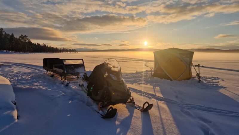 Ivalo: Private Sleighride Tour and Fishing in the Wild - Explore Authentic Lapland with a Private Sleighride and Fishing Tour