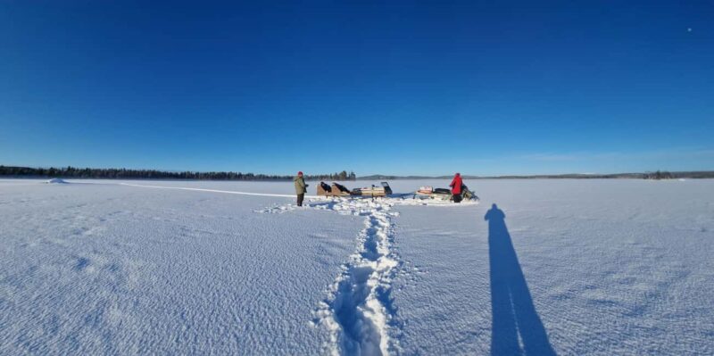 Ivalo: Private Sleighride Tour and Fishing in the Wild - Meeting Point at the Private House near Ivalo