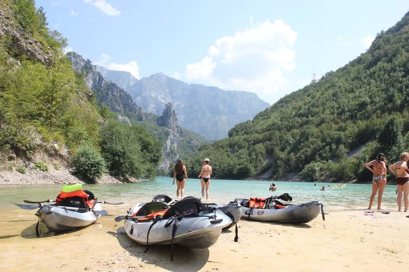 Jablanica: Neretva Kayaking Tour near Mostar - The Beach Stop: Swimming, Picnics, and Exploring