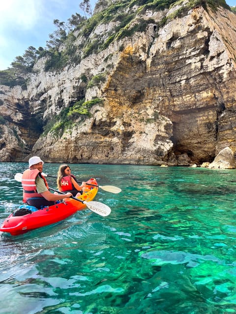 Jávea: Cala Portixol Kayak Tour with Snorkel & Cliff Jumping - The Blue Lagoon: A Serene Ending