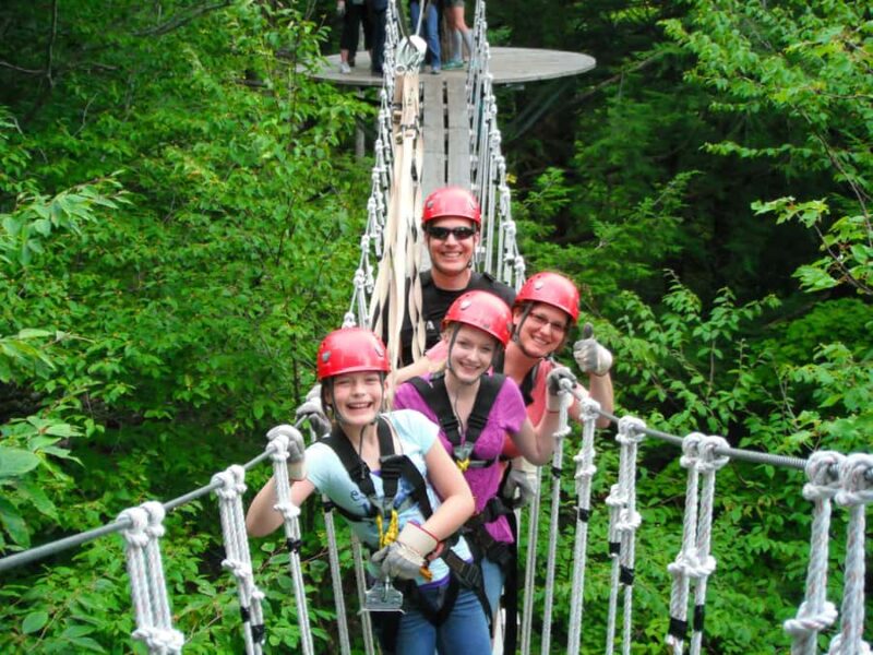 Jeffersonville, VT: ArborTrek Zipline Canopy Tour - The Adventure Activities: Ziplining, Bridges, and Rappels
