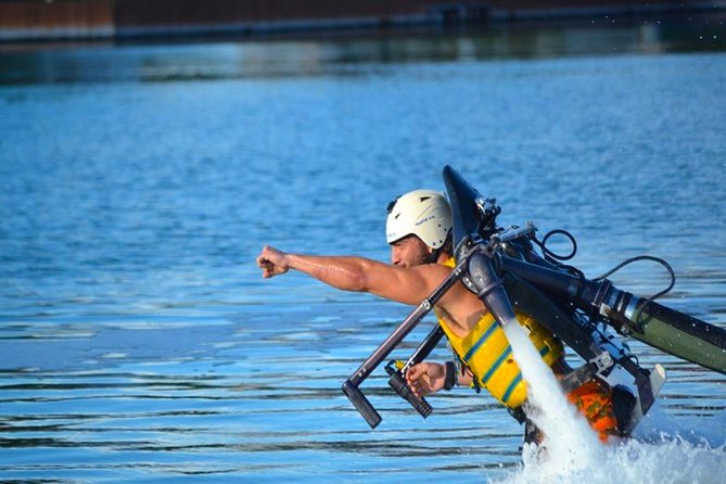Jet Pack flight experience in Cancun. Challenge yourself to do it now. - The Experience: Flying High with Water-Powered Thrills
